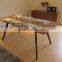 Modern table Furniture table walnut color