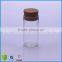 Hot Sell Empty Clea Cork Stopper Glass Wishing Message Bottles For Party