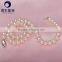 8-9mm white Natural Freshwater Pearl Necklace Nearly Round for wholesale
