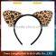 Wholesale kids headband party performance leopard cat ear headband