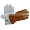 cow grain leather gloves driving hand gloves