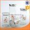 high quality glass jar set with customed decal