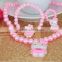 Hello Kitty children necklace Children's pearl necklace set The girl cartoon necklace