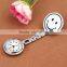 Cute Smile Face Clip On Fob Brooch Nurse Pendant Pocket Quartz Watch For nurse gift