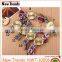 Newest national style multi color woven braid women bracelet watches