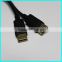 0.5M black Panel Mount dp cable Male to Female