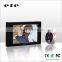 Factory 4.7" TFT LCD touch screen ETE Motion detection sensor door viewer door bell ring with camera