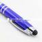 Hot selling high quality 3 in 1metal laser touch screen pen