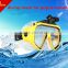 new design snorkel mask for gopro mounted in scuba gear