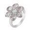 Graceful Flower Shaped Women Lovely Ring for Party Girlfriend Gift