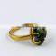 Trade Secret Gold Plated Tourmaline 925 Sterling Silver Ring, Silver Jewelry Supplier, Online Silver Jewelry