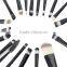2016 wooden private label facial cleansing shaving makeup cosmetic brush set girl make up wholesale