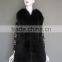 Women Fox Fur coat Vest gilet New winter Warm leather and Fox fur
