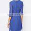 women's fashion designer one piece dress, latest dress designs for ladies blue colour dress