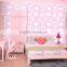 M-1583 Pink PVC wallpaper bedroom decoration