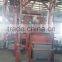 Leaning tumblast shot blasting machine