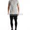 Grey fashion polyester round neck men t-shirts sports blank cool fit t shirt