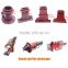 Prestressed anchor plate flat round tower horn head