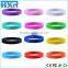 Colorful custom rubber bracelet food grade silicone wristband instock                        
                                                                                Supplier's Choice