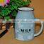 ceramic milk mug with lid