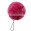 10cm Colorful Real Fur Ball Keychain