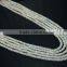 Amazing natural rainbow moonstone Roundle tyre shape Beads 5 strands in 1 necklace