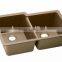 acylic solid surface undermount kitchen sink,artificial stone double kitchen sink ,resin stone sink