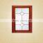 Red Oak Frame Glass Kitchen Cupboard Door Panels