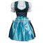High Quality Cotton Check Bavarian Dirndls, German Dirndl Dresses for Girls, Dirndl Costume for 2015 Oktoberfest