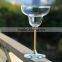 2015 New Design Lead Free Clear Crystal 295ml Drinking Wine Glasses With Gold Color Stem