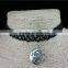 Handmade womens elastic line vintage colorful stretch tattoo henna choker necklace