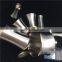 Custom made CNC metal parts double color plating chrome & gold plated electroplating factory