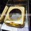 high quality mirror effect gold housing for apple watch, 24k real gold housing with shiny diamond for apple watch
