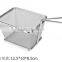 Food class wire woven kitchen skimmers McDonald's fresh french fries baskets stainless steel metal type chips strainers