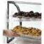 Acrylic Food Display Case Plastic Trays, Black Frame