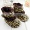 Leopard baby boots shoes baby toddler shoes warm baby shoes