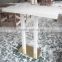 SIMBLE gold manufactory acrylic dining room table,solid surface reception desk