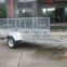 8x5ft hot dipped galvanized caged box Trailer/car trailer/cage trailer/utility trailer