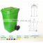 wholesale plastic trash cans 1100L large outside container