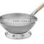 Hand Hammered Wok With Wooden Handle