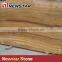 Newstar Polish Golden Yellow Wooden Marble Slab For Family Decoration
