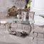 TH286-1 Modern glass top stainless steel dining table