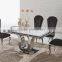 U Shape Marble Mirrored Console Table
