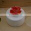 hot sale small ceramic jewelery box with flower shape design