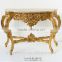 Rococo Style Furniture Living Room Antique Gold Console Table