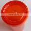 RED Double wall 16oz plastic tumbler with lid and straw