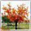 artificial red leaves maple tree for decoration indoor artificial trees