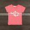 Comfortable girls cotton t-shirts with fish printer