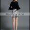 summer lady leopard print fancy fish tail short flare skirt customized