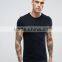 2016 Guangzhou Xinlan Manufacture Custom Short Sleeve Crew Neck Black Mens 100% Cotton Breathable Fitness Fashion Plain T-Shirt